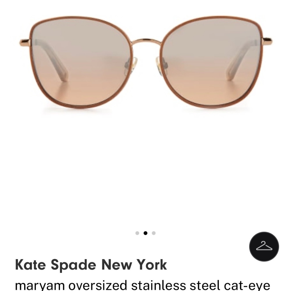Kate Spade New York maryam oversized stainless steel cat-eye sunglasses
